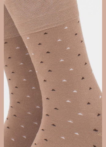 Коричневі шкарпетки чоловічі Giulia горошок (302297622)