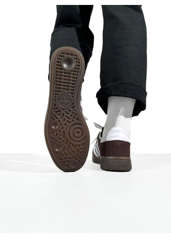 Белые демисезонные кроссовки мужские adidas spezial brown white адидас специал No Brand