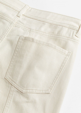 Светло-бежевые джинсовые демисезонные брюки H&M