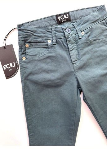 Брюки-джинси для хлопця (Італія) BY6044 темно-зелені 4 Y-Clu (279822355)