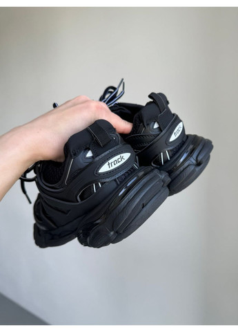 Білі Осінні кросівки чоловічі balenciaga track black 542023 w баленсіага тріпл блек No Brand