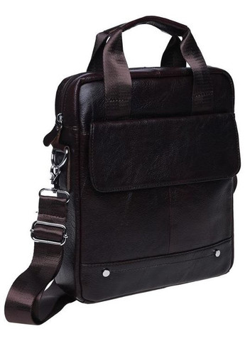 Сумка планшет через плече чоловіча з натуральної шкіри середня Коричневий 37773 Keizer (355245186)