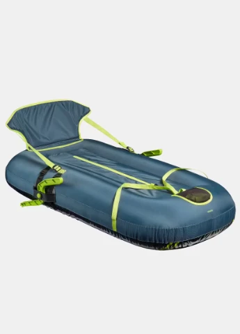Надувные Санки Тюбинг с Тормозом Pumpslide 120 х 60 х 46 см с Чехлом Синий Wedze (338432771)