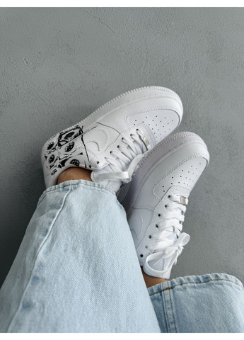 Кроссовки женские и мужские Nike Air Force 1 Low х Comme des Garçons Supreme | Найк Эир Форс 1 белые No Brand белые демисезоны (371647068)