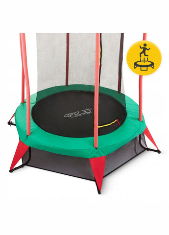 Батут детский для дома Kids 140 см Green/Red (P-5907739319456) 4FIZJO (324264857)