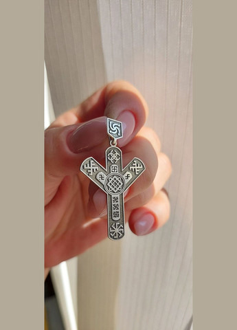 Кулон срібло 925 проби оберіг Руна світ для жінки 4,5см з зіркою Лади No Brand (341389499)