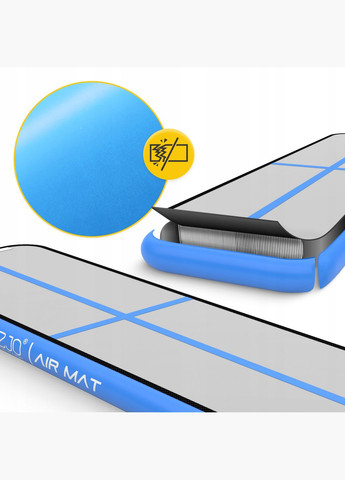 Мат надувной гимнастический Air Track Mat 300 x 100 x 15 cм White/Blue () 4FIZJO P-5907739311771 (342758138)