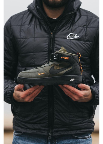 КРОСІВКИ ЖІНОЧІ NIKE AIR FORCE HIGH GREEN WINTER НАЙК АІР ФОРС 1 ПРЕМІУМ No Brand сірі зими (367169126)