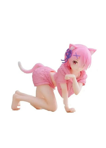 Аниме фигурка Рам котик Re zero Rem Жизнь в альтернативном мире с нуля, в пиджаке No Brand (362495333)