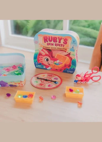 Настільна гра «Коштовне каміння дракона Рубі», Ruby's Gem Quest Scissor Skills Game Educational Insights (334714358)