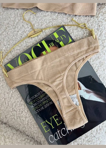 Бежевый демисезонный женское базовое белье бежевое No Brand білизна