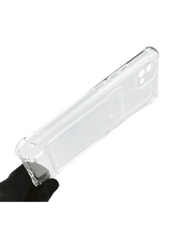 Чехол для C11 (2021) с бронь углами с карманом для карточек k-pop на реалми C11 прозрачный Realme (366232808)