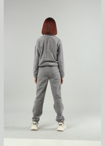 Сірий демісезонний флісовий костюм брючний IRmAS оверсайз