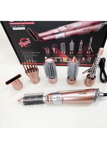 Щипці фен для волосся мультистайлер GM-4831 7в1, класичний фен для волосся, потужний фен для волосся Gemei (365812794)