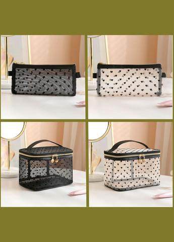 Набір органайзерів-косметичок прозорих 14х21х14 см та 10х19 см LoveYouHome (373293816)