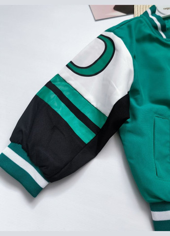 Комбинированная демисезонная ветровка для мальчика tandart зеленая 10333, размер 90 No Brand