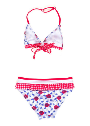 Яскраво-червоний літній купальник роздільний Keyzi Blanka