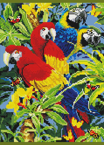 Алмазная мозаика 30х40см Попугаи ST434 ColorArt (299772240)