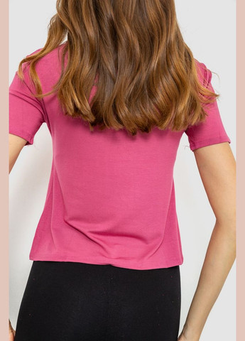 Комбінована футболка жіноча однотонна Ager 186R309