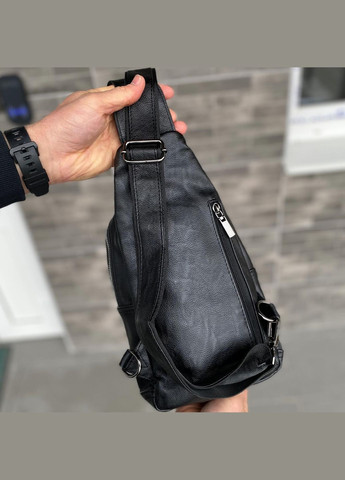 Нагрудная сумка слинг через плечо черная мужская Dominator No Brand (301083598)