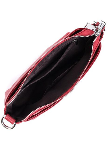 Сумка кросс-боди через плечо женская из натуральной кожи маленькая Красный 36514 Vintage (353690018)