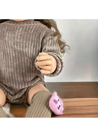 Лялька Реборн Вікуся Reborn вініл силіконова 55 см No Brand (367736311)