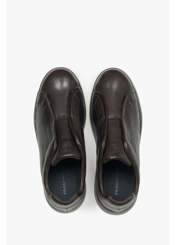 Коричневі кеди низькі, колір коричневий Frau