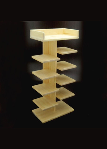 Полиця для взуття з дерева Клотен 10 ваніль (ПДО-107302) No Brand (327870007)