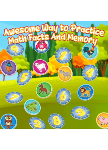 Математична гра-мемо "Зроби 10" SmarLearnio, гра меморі на розвиток пам'яті No Brand (351856166)