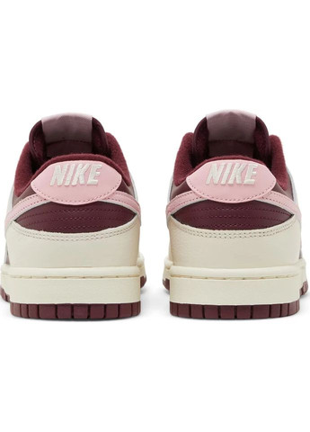 Бордовые всесезонные кроссовки dunk low retro prm valentine's day red/white - dr9705-100 Nike