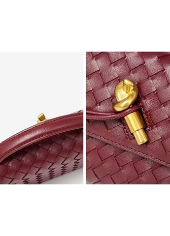 Сумка женская бордовая плетеная из экокожи No Brand (364134842)