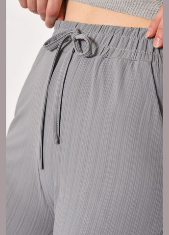 Штаны женские расклешенные серого цвета Let's Shop (289456780)