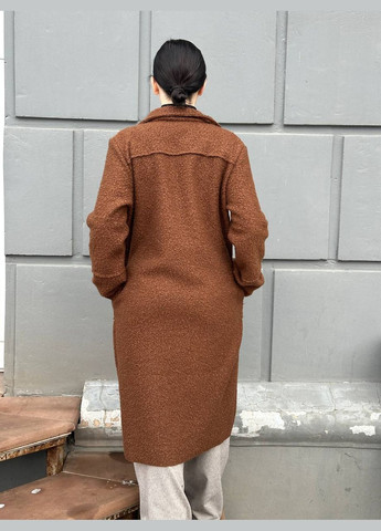 Коричневое демисезонное Пальто женское Chiaretta