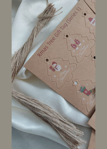 Новорічний набір паперових прикрас на ялинку подарунок Honey Fashion Accessories бежевий (17-5) No Brand (313101552)