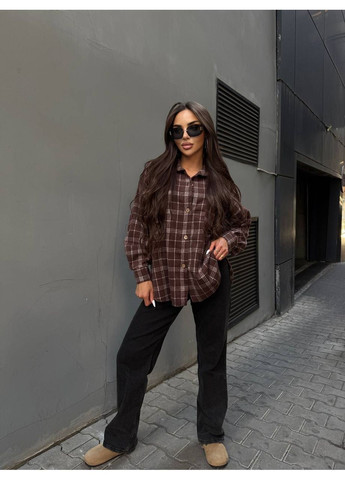 Темно-коричневая рубашка Osoblyva