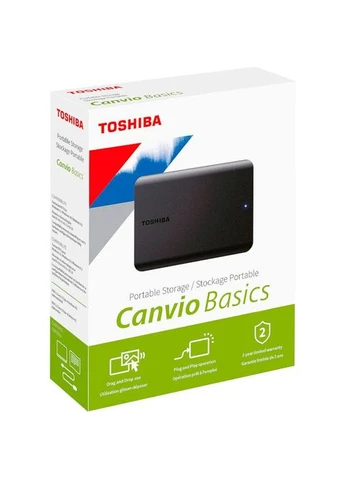 Зовнішній жорсткий диск Canvio Basics 2022 2TB (HDTB520EK3AA) [85356] Toshiba (399922545)