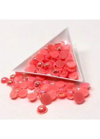 Полубусины перламутровые 8мм, 10 гр/уп - цвет персиковый #35 с АВ покрытием Plus-plus (352749614)