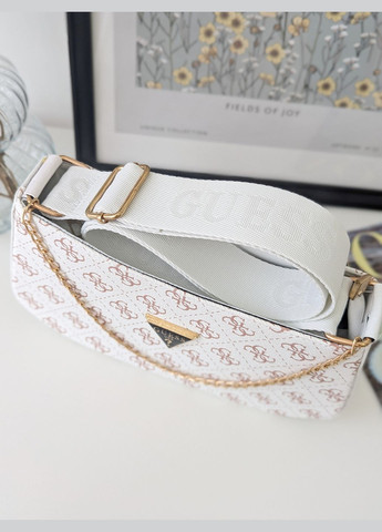 Гесс сумка женская багет с цепочкой (белоснежный цвет) No Brand (322354310)