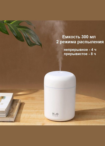 Ультразвуковой увлажнитель воздуха с подсветкой DQ-107 USB Colorful Humidifier 300 мл White VHG (334305112)