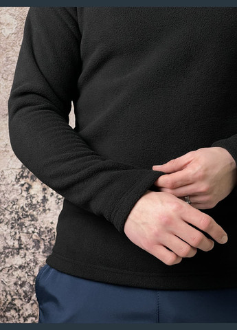 Чорний світшот чоловічий флісовий чорний Intruder (312488895)