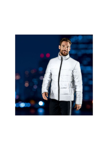 Сіра демісезонна куртка демісезонна світловідбивна для чоловіка 379015 сірий Crivit