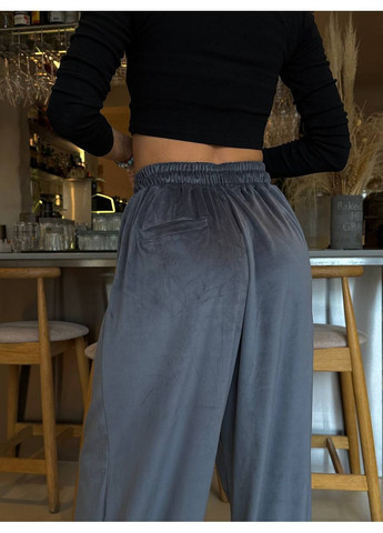 Жіночі велюрові штани оверсайз MonCher (363849242)