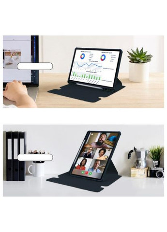 Чохол до планшета 360° Rotatable Samsung Tab S9 Plus (SM-X810/SM-X816)/S9 FE Plus (SM-X610/SM-X616) 12.4" Deep Blu (710399) BeCover 360° Rotatable Samsung Tab S9 Plus (SM-X810/SM-X81 (366520824)