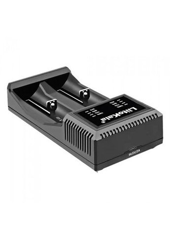 Зарядное устройство для Li-Ion, Ni-Mh/Ni-Cd АКБ. Универсальное, USB-C, LED, 2 канала, ток 2А LiitoKala (323485997)