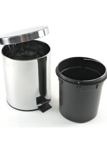 Ведро для мусора Argenta 3л с педалью (2609-13) Хром Gedy (331639234)