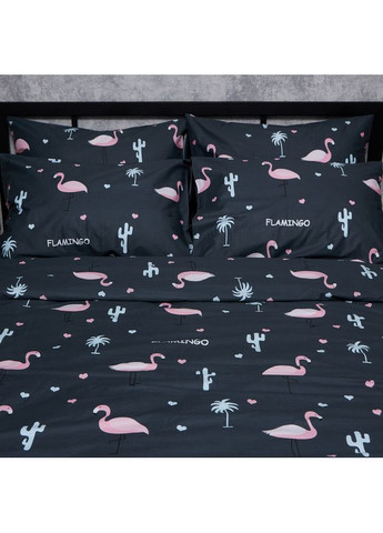 Комплект постільної білизни Satin Elit «» Євро 200х220 наволочки 2х40х60 (MS-820008305) Moon&Star Flamingo (356113655)