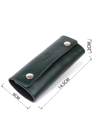 Современная кожаная ключница зеленый 16531 Shvigel (362417569)