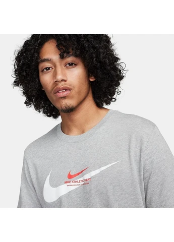 Серая футболка standard issue t-shirt grey hf0557-063 Nike