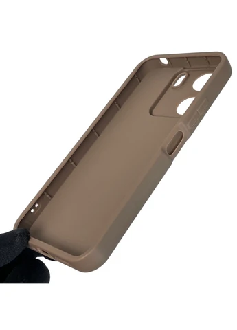 Чохол силіконовий оригінальний Soft Touch з 3D принтом милий ведмедик для Redmi 13C коричневий (Повний захист камери) Xiaomi (379314900)