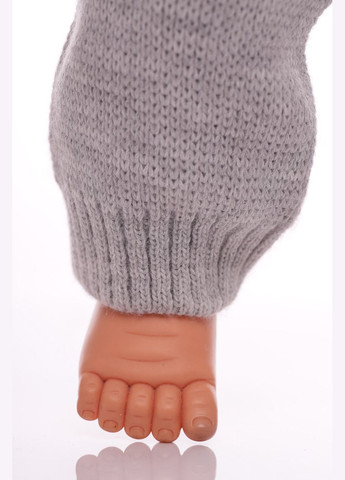 Рожевий демісезонний костюм з довгим рукавом для дівчинки в'язаний ведмедик сірий 68 см (37600) BABYKROHA